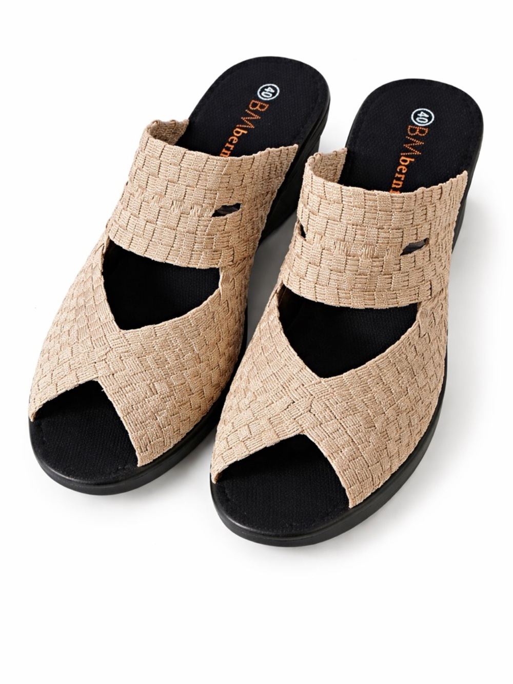 NWT Bernie Mev Wedge Sandals, Size 40